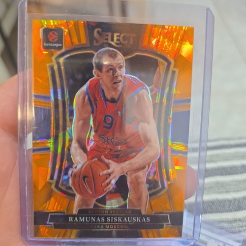 Panini Select EuroLeague 2024-25 Ramūnas Šiškauskas Orange Premier Level #006/125 new