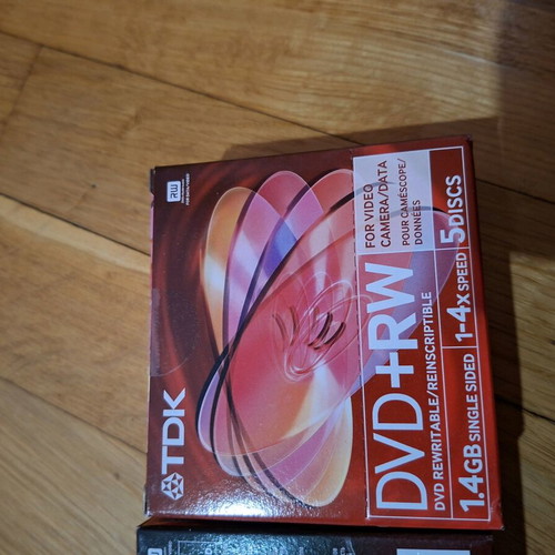 TDK DVD 1.4 GB new, 2 packs with 5 discs