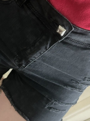Shorts with studs used, size S 36 8, black
