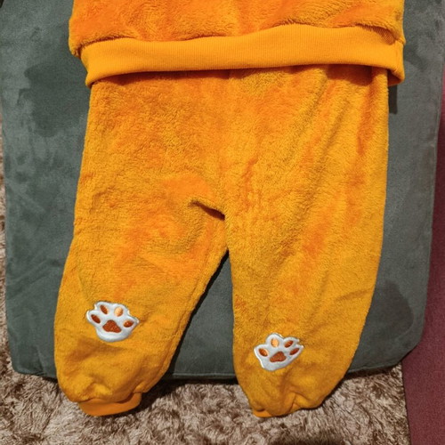 Winter set orange fox hoodie and pants for 2-3 years like new