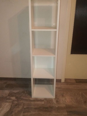 Ραφιέρα βιβλιοθήκη άσπρη σαν καινούργιο 34x37x145 εκατοστά