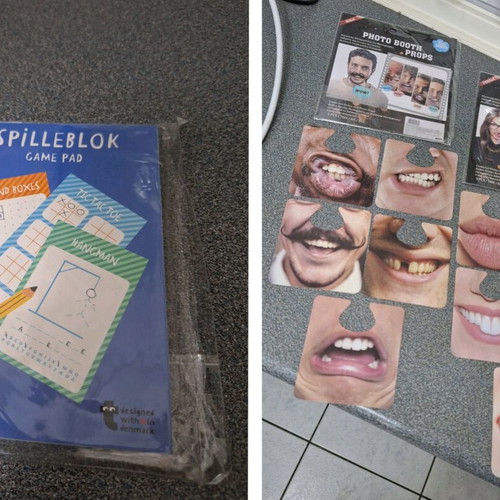 Game pad and funny photo cards new