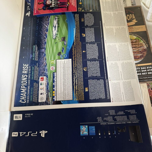 PS4 Pro sleeve case with FIFA 19 cardboard, like new