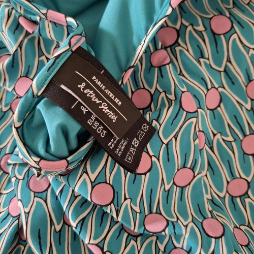 & Other Stories one-piece swimsuit like new, colorful with pink polka dots