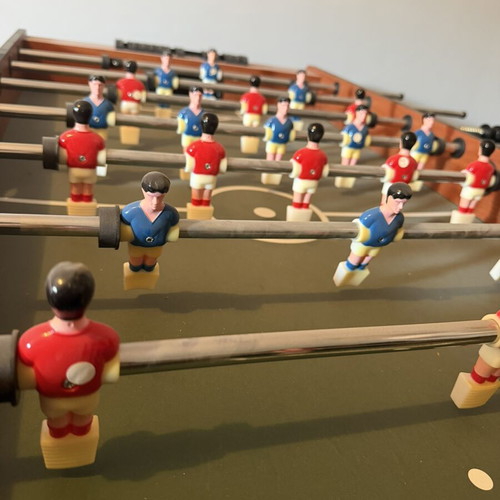 Wooden foosball table