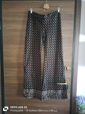 Attrattivo flared pants elastic mako fabric used, multicolor, XL