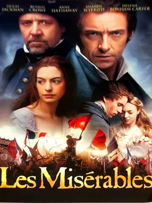 Les Misérables DVD used, adventure drama movie with subtitles