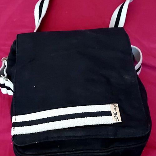Echo Davidoff Shoulder Bag like new, black and white