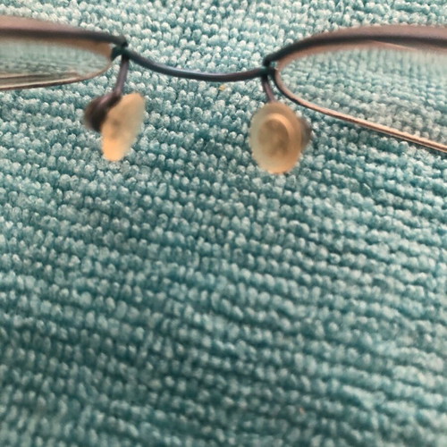 Lindberg titanium kids eyeglass frame used, blue turquoise