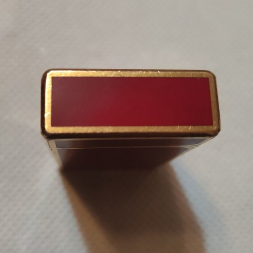 S.T.Dupont lighter like new, gold and red, refillable gas
