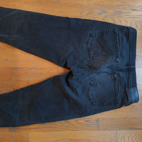Abercrombie & Fitch black washed jeans used, stain on front, size S