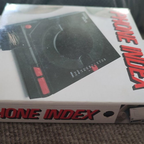 Vintage mechanical phone indexes 5 pieces new, black