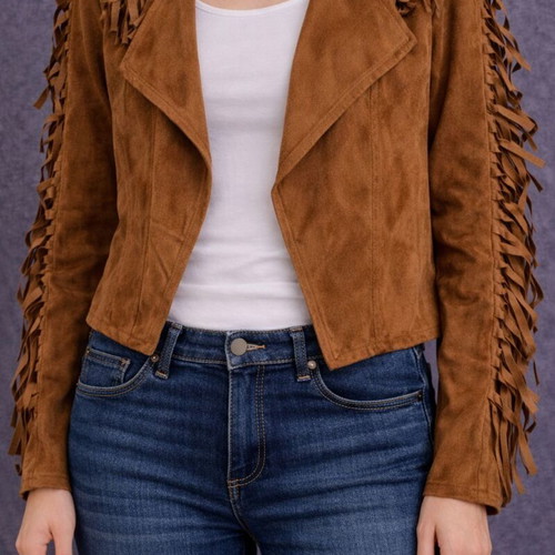 Western Cowboy γυναικείο jacket καινούργιο, καφέ, μέγεθος L