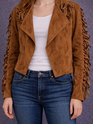 Western Cowboy γυναικείο jacket καινούργιο, καφέ, μέγεθος L