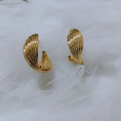 Zara chunky gold-tone statement earrings