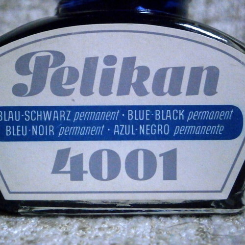 Pelikan 4001 Blue-Black Ink 70ml new, vintage, made in Germany