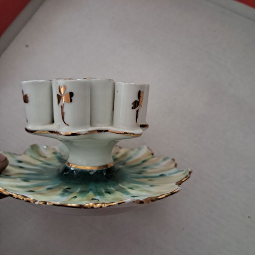 Bohemia ceramic cigarette case and ashtray 1920-1930 like new