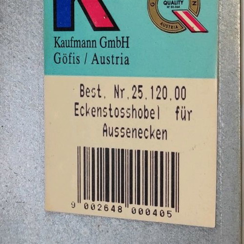 Kaufmann Plasterers' Corner for Exterior Corners, New, 80 cm
