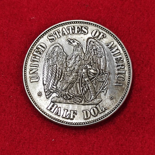 American Half Dollar 1872 used
