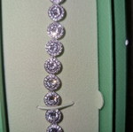 Swarovski bracelet, silver