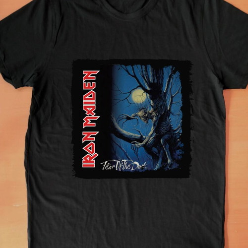 Iron Maiden Fear of the Dark T-shirt new black, size L