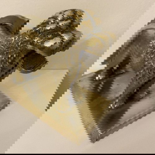 Μπρούτζινος διακοσμητικός καρυοθραύστης μεταχειρισμένος, 1930, λιοντάρι