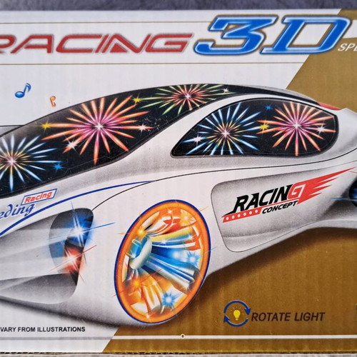 Racing car new with motion, music and lights