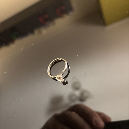 Ring used, 17-18mm, silver color