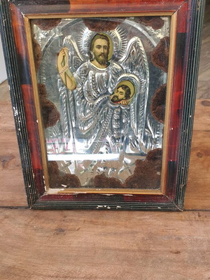 Religious icon used, very old, 23×30 cm