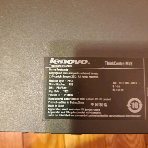 Small desktop used for repair without accessories