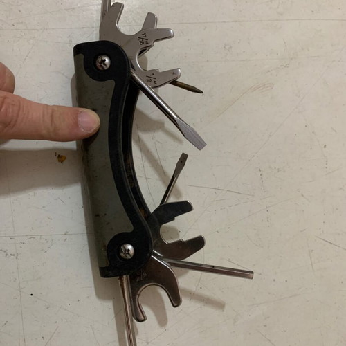 Multitool pocket tool used with various functions