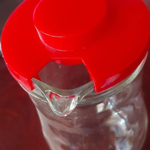 Water jug 1.5 liters used, missing lid, height 20 cm
