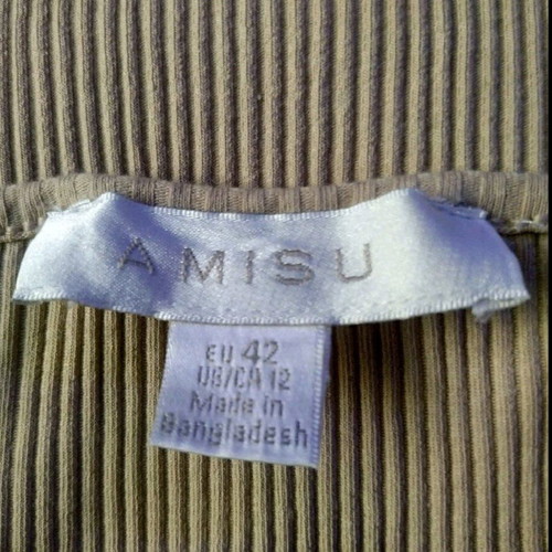 Fitted cotton dress like new, size L-XL, beige