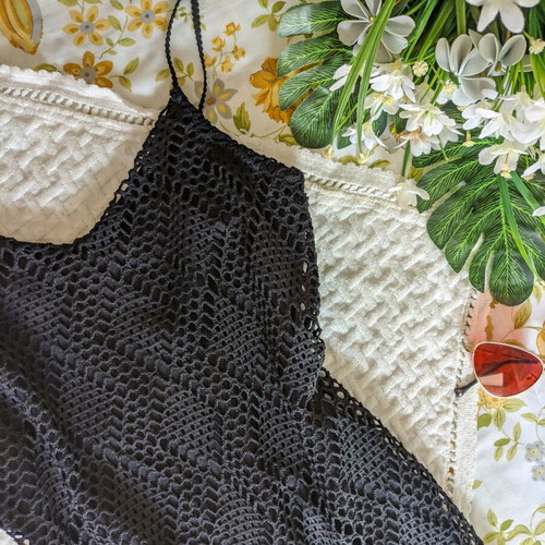 90s Vintage Mini Black Dress