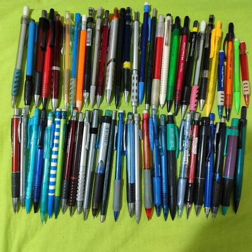 Mechanical pencils used, collection with premium brands