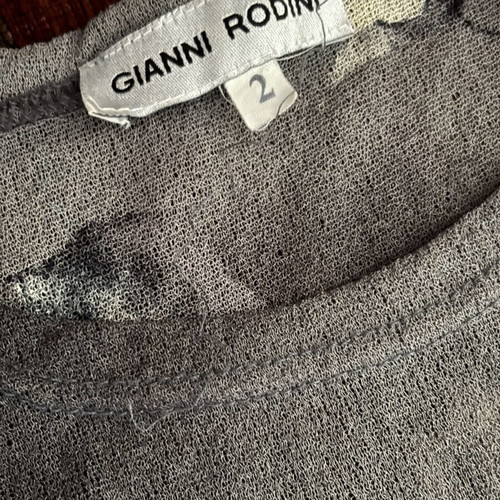 See-through grey blouse like new, sizes XS - S