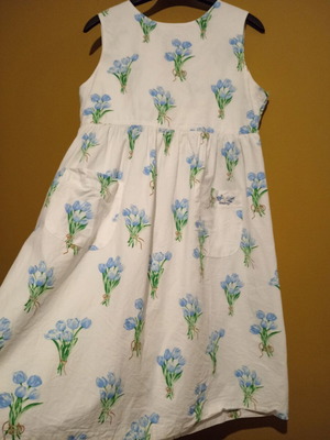 Twiddy Original Girls' Floral Dress 12 Years 152 cm Cotton Made in Italy Like New