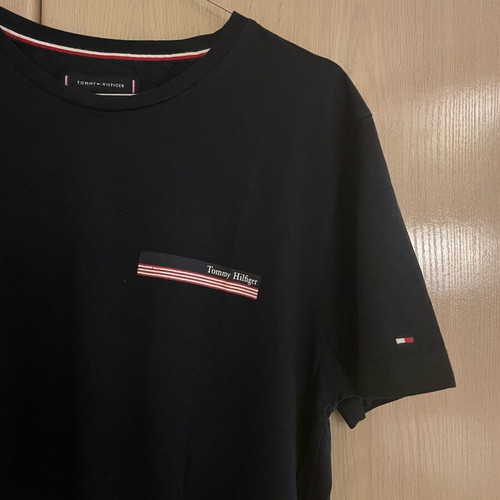 Tommy Hilfiger men's t-shirt like new, dark blue, organic cotton