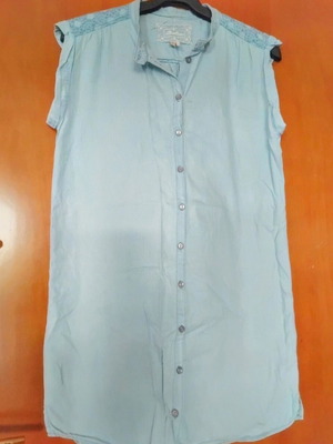 Attrattivo jean dress like new, turquoise, medium size