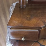 French tabletop dressing table used, missing mirror