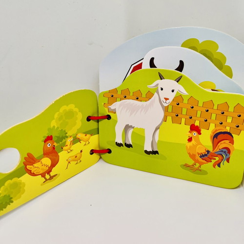 Preschool Educational Jumbo Books Animals 12x12cm new
