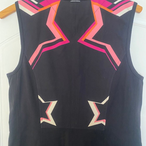 Sports dress used black with pink design