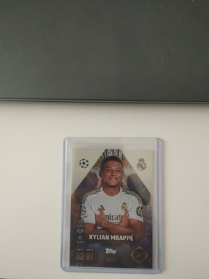 Topps Match Attax 2024/25 Kylian Mbappé Super Speed card like new, Real Madrid