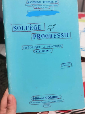 Solfege Facile & Solfege Progressif books used, set of 2