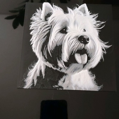 Westie 3d Print Artwork new