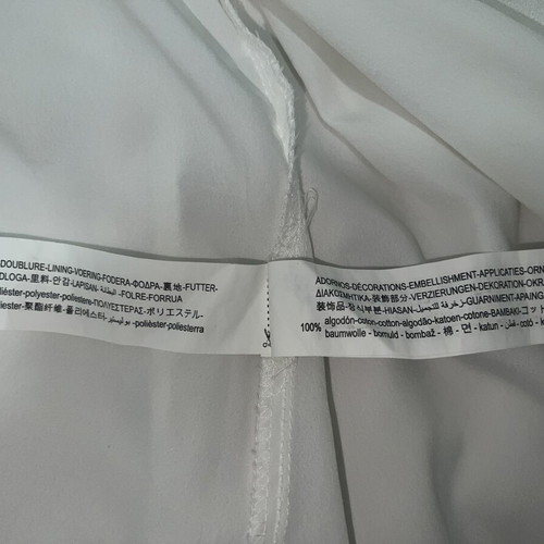 Zara satin summer dress white with lace size M like new