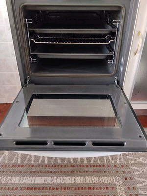 Gas stove with electric oven like new