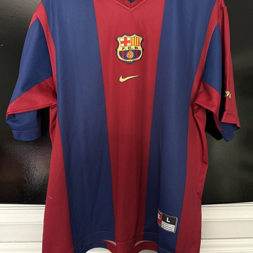 FC Barcelona Nike 1998 1999 Football Jersey used, vintage, size Large oversized