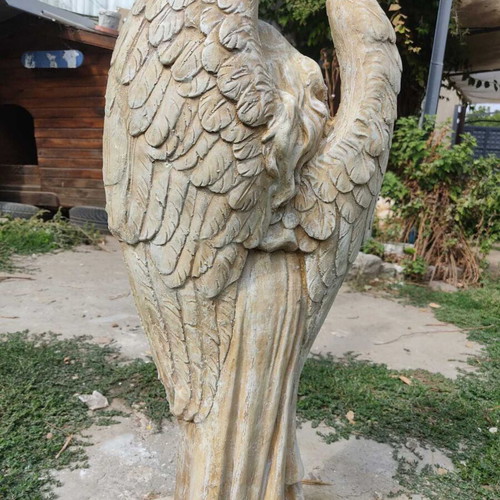 Guardian Angel vibroconcrete figure new, 80 cm height