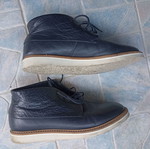 Men's black leather boots size 44 like new